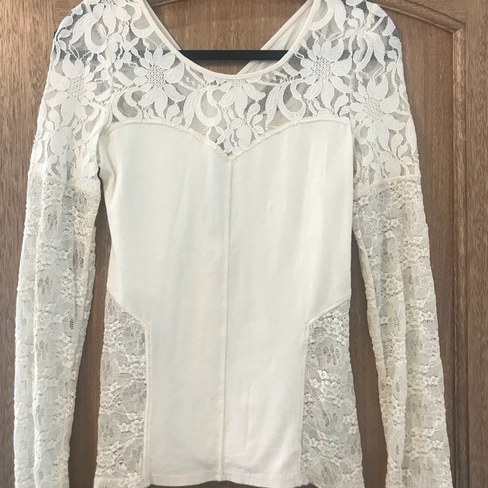 Free people lace shirt